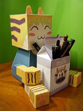 hộp carton làm đồ chơi cho bé